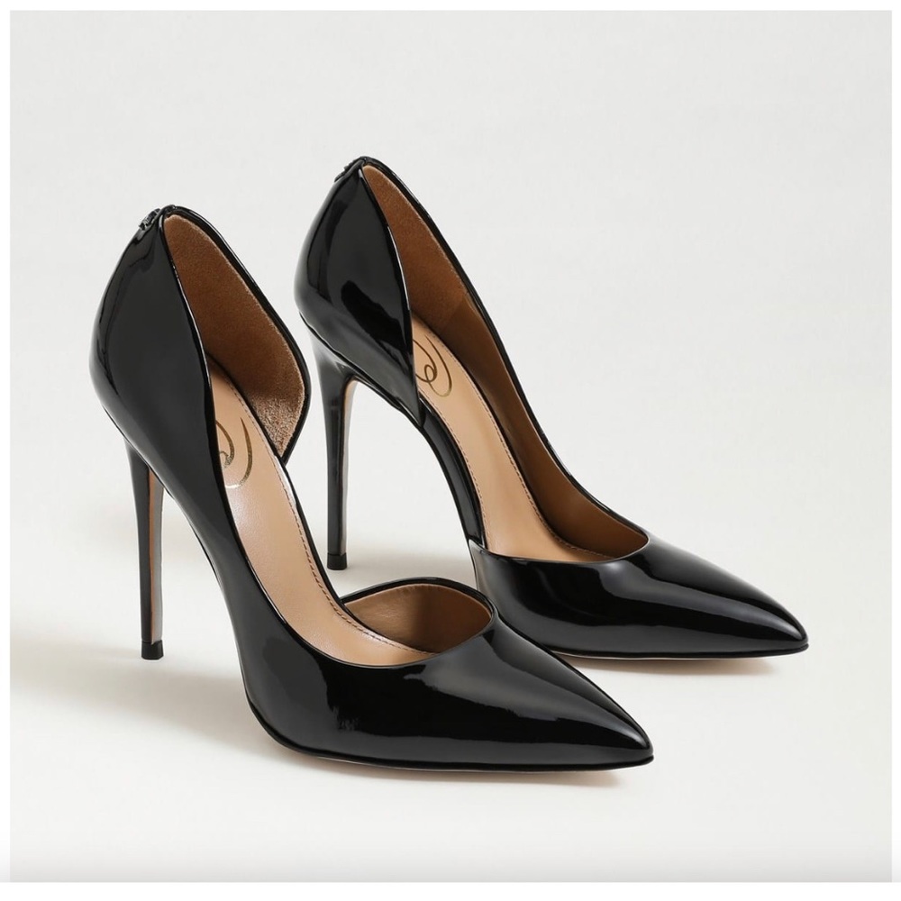 Sam Edelman Black Patten Leather Stiletto